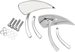 Drag Specialties MIRROR TEARDROP 2 STEMS