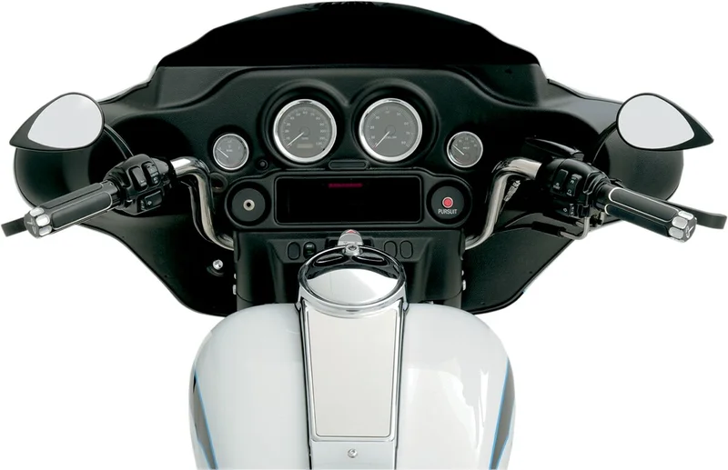 Drag Specialties MIRROR T-DROP BLK L. STM