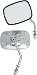 Drag Specialties MIRROR LTR CHR PAIR