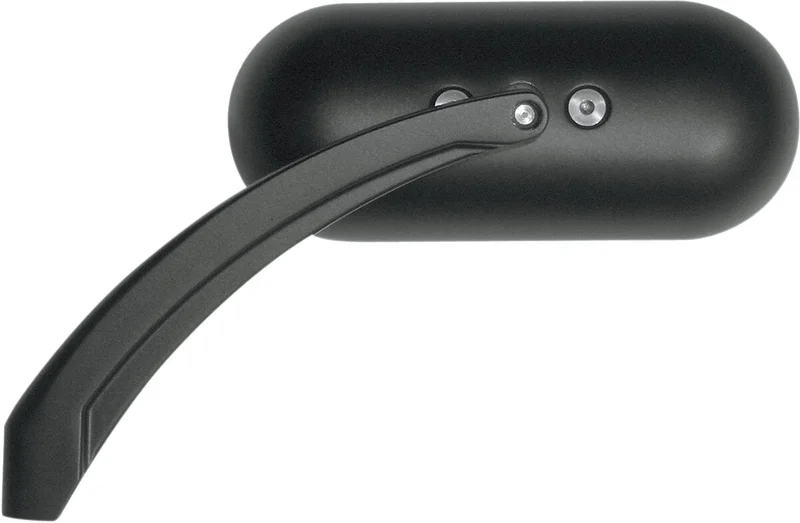 Drag Specialties MIRROR OVAL HOTOP FLATBLK
