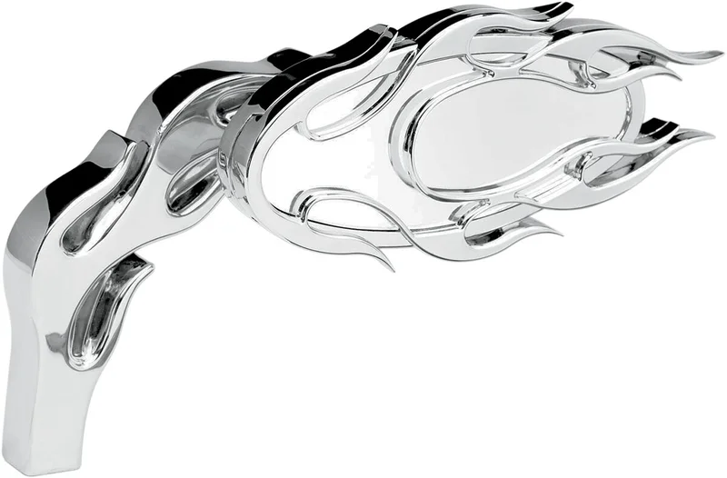 Arlen Ness MIRROR - FLAMED MICRO - LEFT -