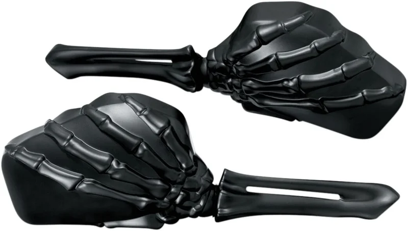 Kuryakyn MIRRORS SKELETON HAND - BLACK