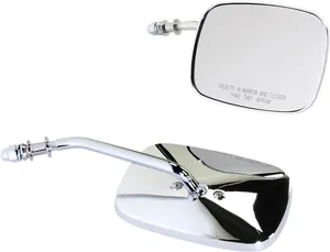 Drag Specialties MIRRORS RECT CHR SHRT