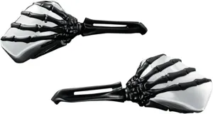 Kuryakyn MIRRORS SKELETON HAND - BLACK/
