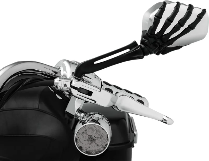 Kuryakyn MIRRORS SKELETON HAND - BLACK/