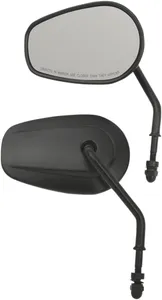 Drag Specialties MIRRORS REPL SHRT STM BLK