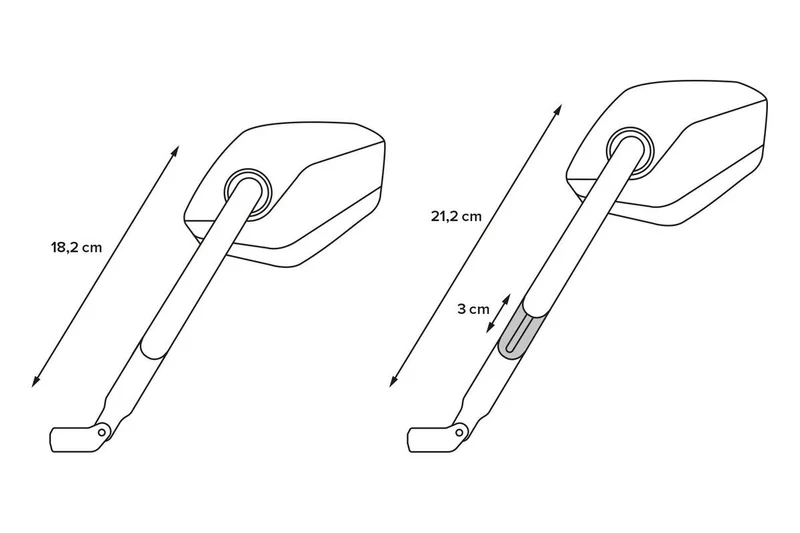 SW-Motech BAR END MIRROR SPORT