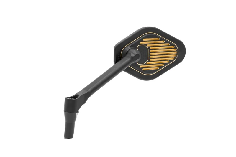 Adjustable short-stem mirror — black