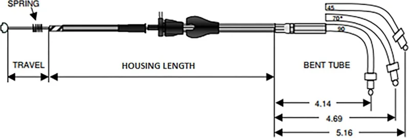 Drag Specialties CABLE CRUISE BRAID 39