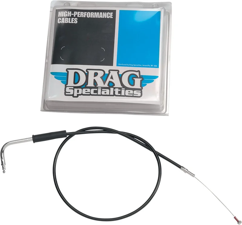 Drag Specialties CABLE IDLE+CRUISE VINYL BLACK