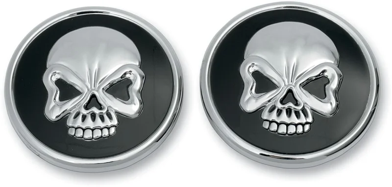 Chrome skull gas cap — for 1984–1996 vintage tanks