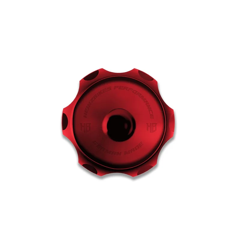 HeinzBikes Performance vented gas cap. Red
