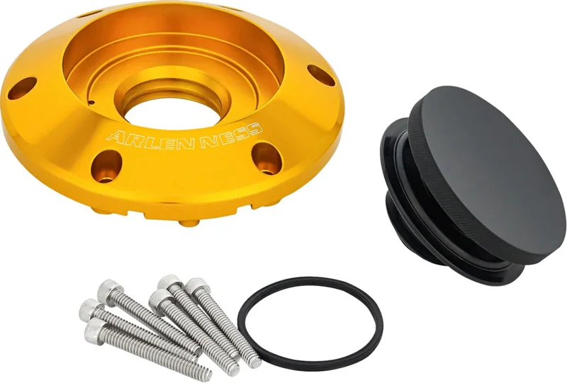 Arlen Ness GAS CAP POP-UP GOLD 24+ TOURIN