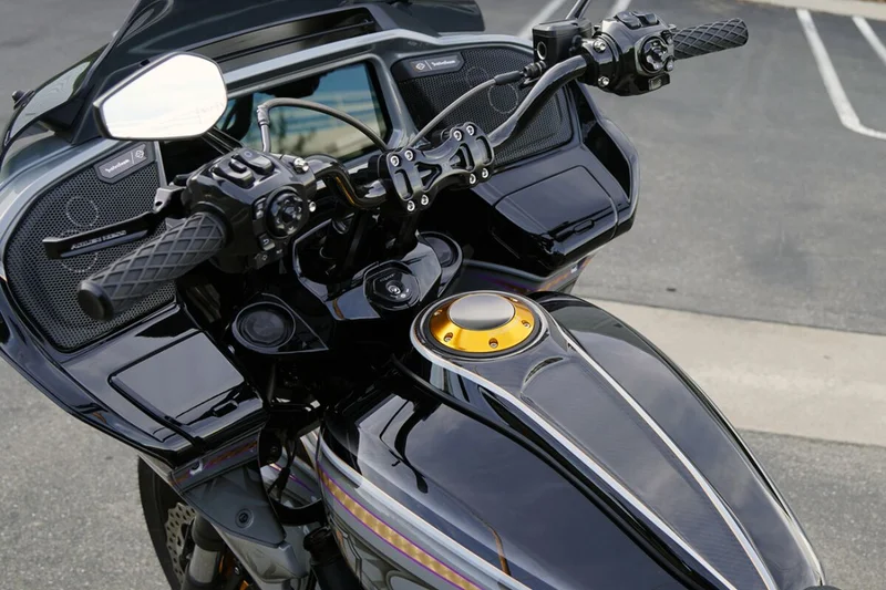 Arlen Ness GAS CAP POP-UP GOLD 24+ TOURIN
