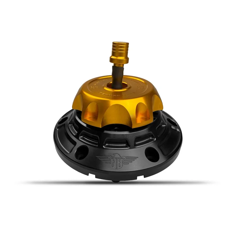 HeinzBikes GAS CAP - FLT 24-UP - BLACK/GO