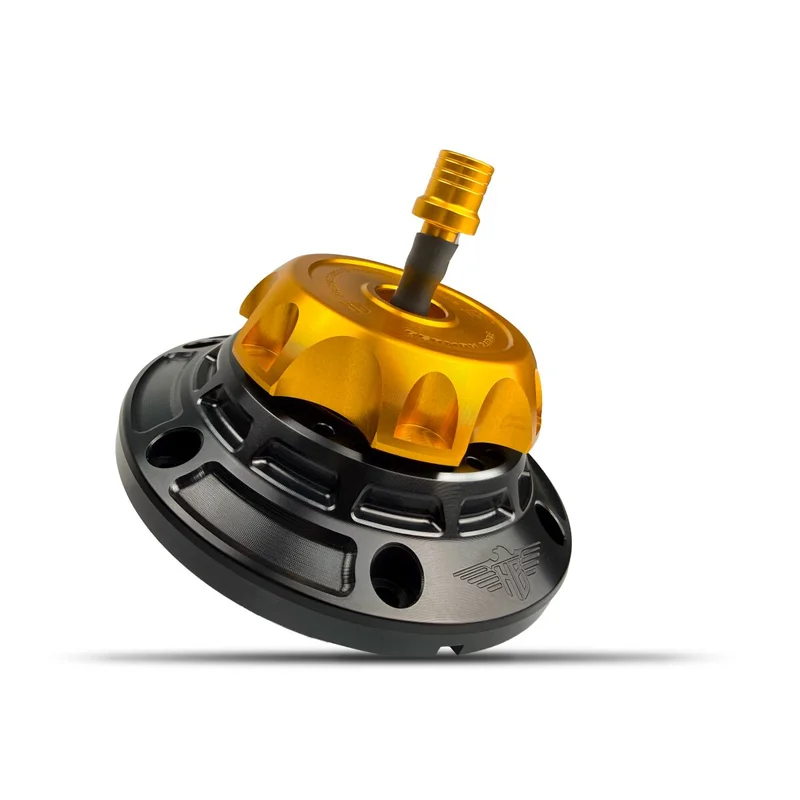 HeinzBikes GAS CAP - FLT 24-UP - BLACK/GO