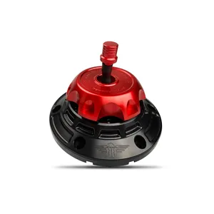 HeinzBikes GAS CAP - FLT 24-UP - BLACK/RE