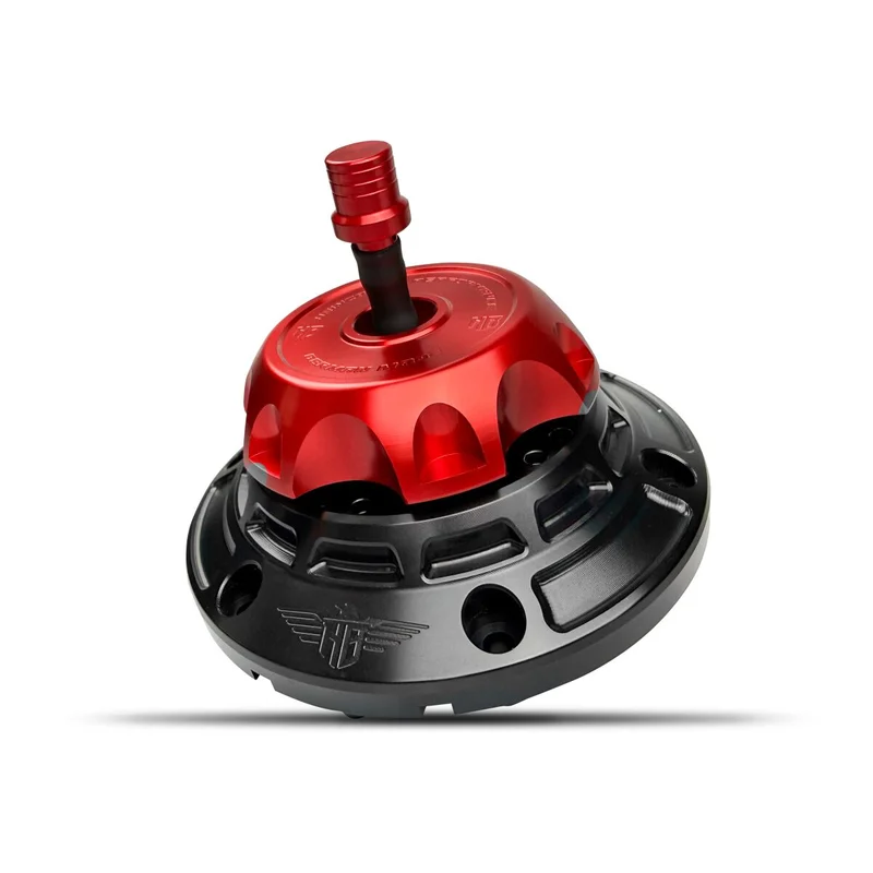 HeinzBikes GAS CAP - FLT 24-UP - BLACK/RE