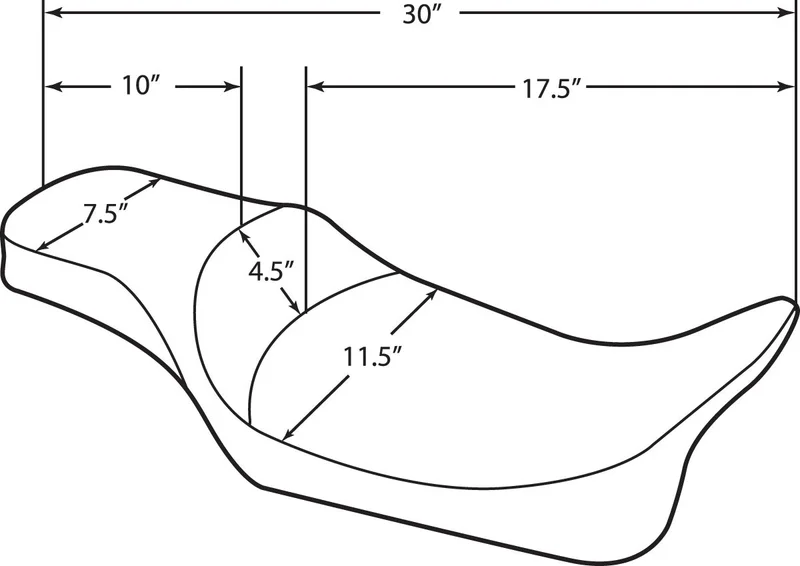 Drag Specialties SEAT PREDATOR EXTENDED REACH