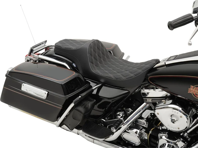 Drag Specialties SEAT PREDATOR III DOUBLE DIAMO