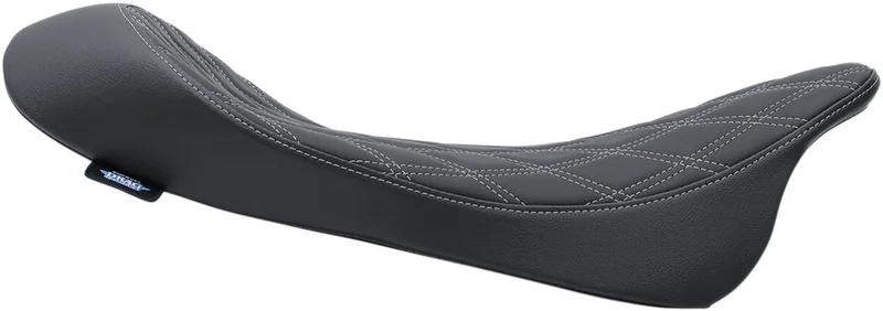 Drag Specialties SEAT SOLO DOUBLE DIAMOND SILVE