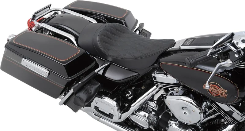 Drag Specialties SEAT SOLO EZ-ON DOUBLE DIAMOND