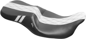 Le Pera Outcast GT Seat<br><ul><li>Molded one-piece foam foundation covered with premium-grade vinyl on a 16-gauge powder-coated steel base plate</li><li>A full-length seat designed for those who ride without a passenger</li><li>The Outcast GT takes style and comfort to a new level</li><li>Made in the U.S.A.</li></ul>