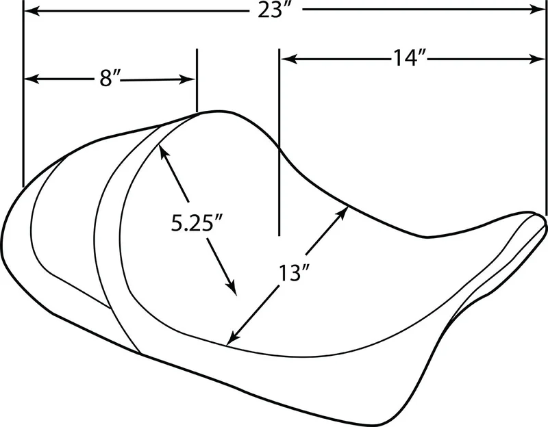 Drag Specialties SEAT SOLO EZ-ON LOW PROFILE FO