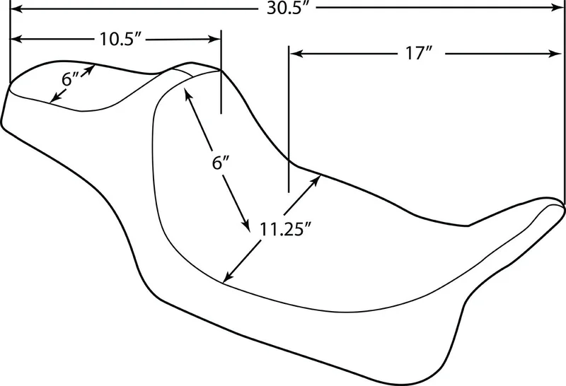 Drag Specialties SEAT PREDATOR III EXTENDED REA