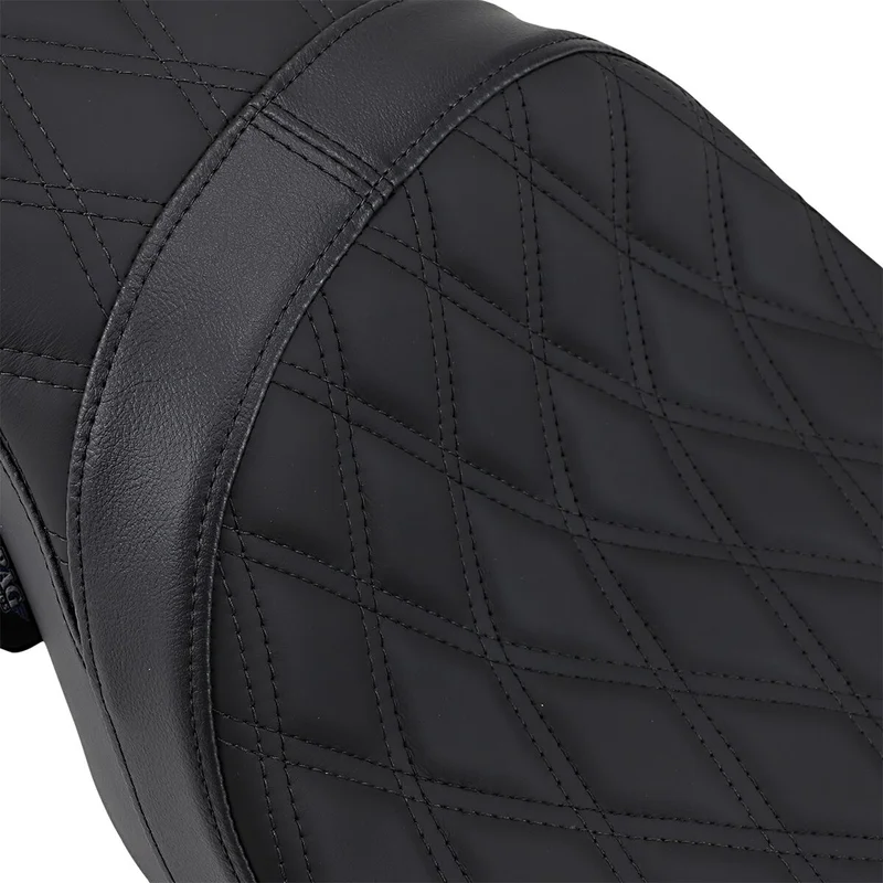 Drag Specialties SEAT 2-UP PREDATOR DOUBLE DIAM