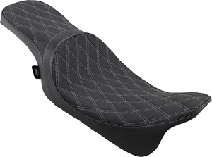 Drag Specialties SEAT 2-UP PREDATOR DOUBLE DIAM