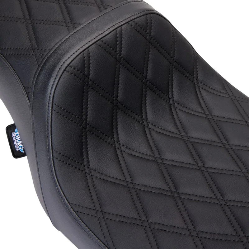 Drag Specialties SEAT PREDATOR 2-UP DOUBLE DIAM