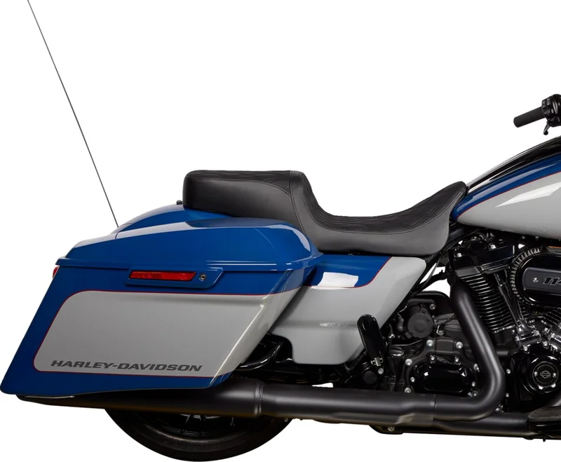 Drag Specialties SEAT PREDATOR 2-UP DOUBLE DIAM