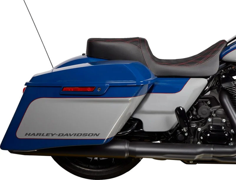Drag Specialties SEAT PREDATOR 2-UP DOUBLE DIAM