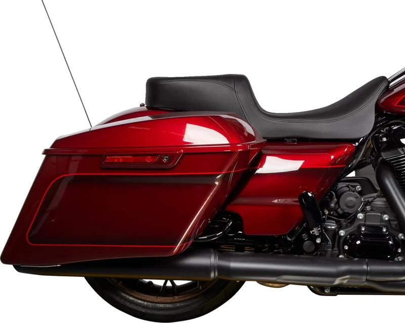 Drag Specialties SEAT PREDATOR 2-UP SMOOTH SOLA