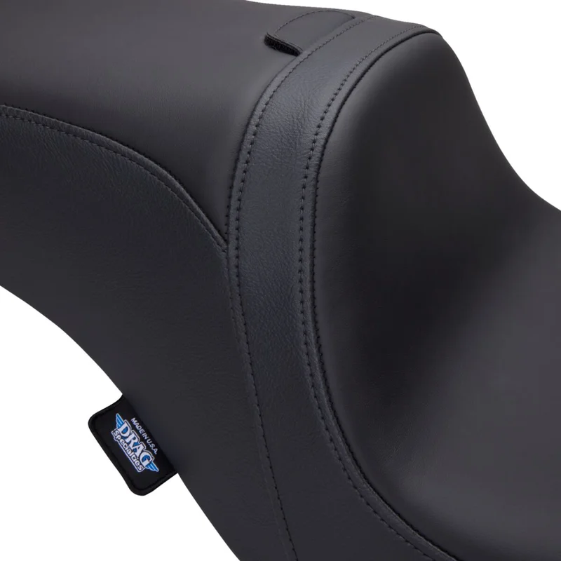 Drag Specialties SEAT PREDATOR 2-UP W/BACKREST