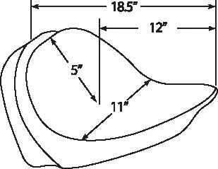 Drag Specialties Backrest Compatible Solo Seat