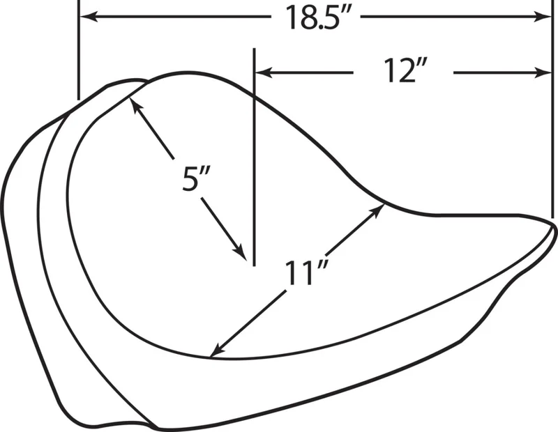 Drag Specialties Backrest Compatible Solo Seat