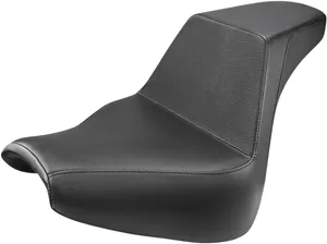 Saddlemen Step-Up Seat<br><ul><li>Ultra-Foam's unique molding process creates an element-resistant, self-skinning process that seals the foam from water and enhances the seat's durability as well as comfort</li><li>Blends rider and passenger comfort with the ergonomics required to keep the rider locked in place and in control of the bike</li><li>Combines a GelCore™ interior with Ultra-Foam that creates a perfect balance of rigidity and user compliance</li><li>All mounting hardware and instructions are included for easy installation</li><li>High lumbar keeps the rider locked into the seat</li><li>Whisper-grain SaddleHyde™ cover</li><li>Made in the USA</li></ul>