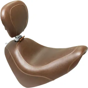 Mustang Wide Tripper™ Solo Seat<br><ul><li>Detailed stitch work in the highly durable, synthetic glove leather cover</li><li>Seat design lets you ride low and still be comfortable</li><li>Marine-grade fiberglass baseplate</li><li>Made in the USA</li></ul>