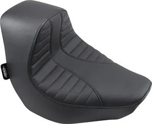 EZ-ON Mount Solo Seat<br><ul><li>EZ mount system for user-friendly mounting; no tools needed for seat installation or removal</li><li>Seat covers the two seat fender studs for that low, clean look</li><li>Molded polyurethane foam interior for maximum comfort</li><li>3/16" ABS thermoformed seat base for a perfect fit</li><li>Lowers rider up to 1" from stock seat depending on model</li><li>Includes all mounting hardware</li><li>Made in the USA</li></ul><br>Not solar reflective leather.