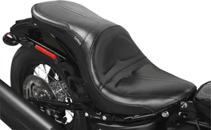 Le Pera Maverick Seat<br><ul><li>Comfortable seat that retains a custom look</li><li>Special contours give good support while allowing unrestricted movement</li><li>Molded one-piece foam foundation covered with premium-grade black vinyl on a 16-gauge powder-coated steel base plate</li><li>Seat bottom carpeted to protect the fender</li><li>Made in the USA</li></ul>