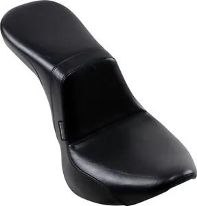 Le Pera Daytona 2-Up Seat<br><ul><li>Low, sleek style retains back support for maximum rider comfort</li><li>Seat base plate is 16-gauge powder-coated steel</li><li>Carpeted seat bottom protects the fender</li><li>Premium-grade black vinyl</li><li>Made in the U.S.A.</li></ul>
