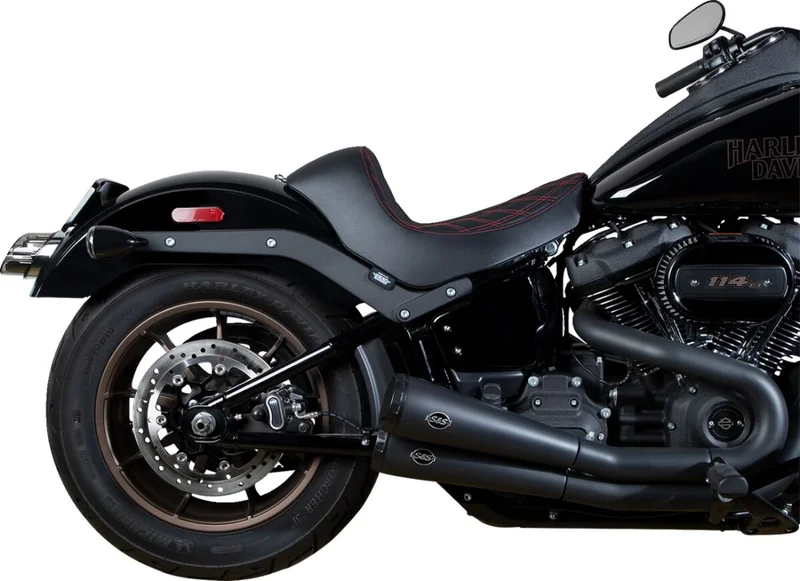 Drag Specialties SEAT SOLO DOUBLE DIAMOND RED