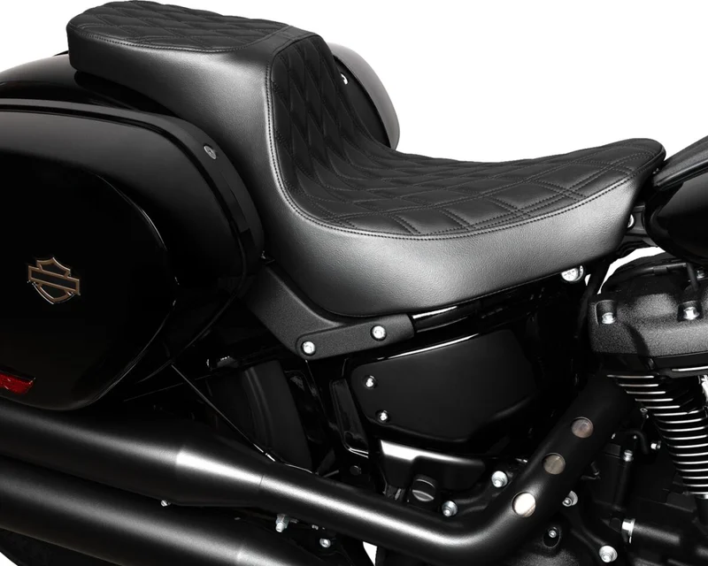 Drag Specialties SEAT PREDATOR 2-UP DOUBLE DIAM