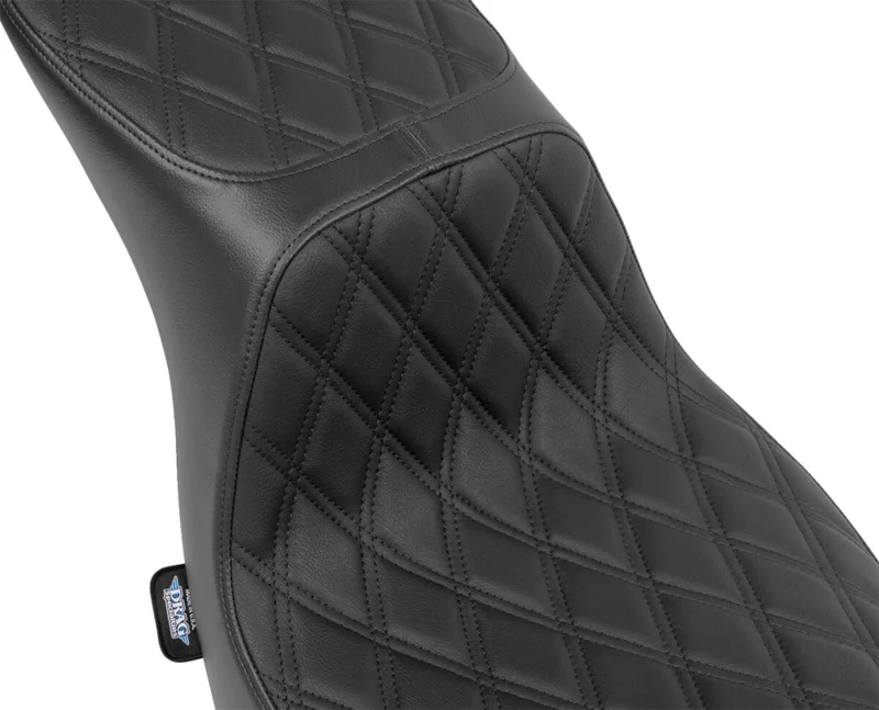 Drag Specialties SEAT PREDATOR 2-UP DOUBLE DIAM