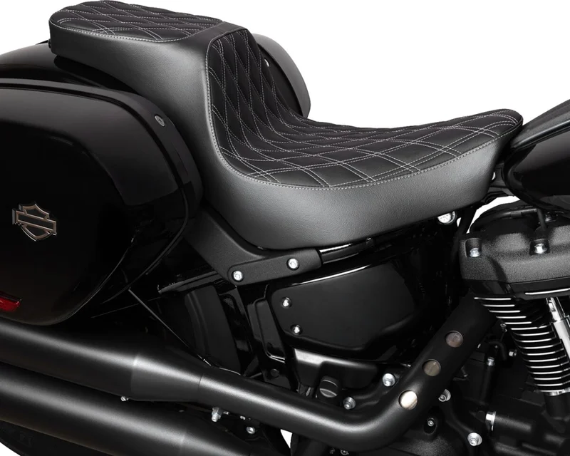 Drag Specialties SEAT PREDATOR 2-UP DOUBLE DIAM
