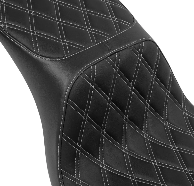 Drag Specialties SEAT PREDATOR 2-UP DOUBLE DIAM