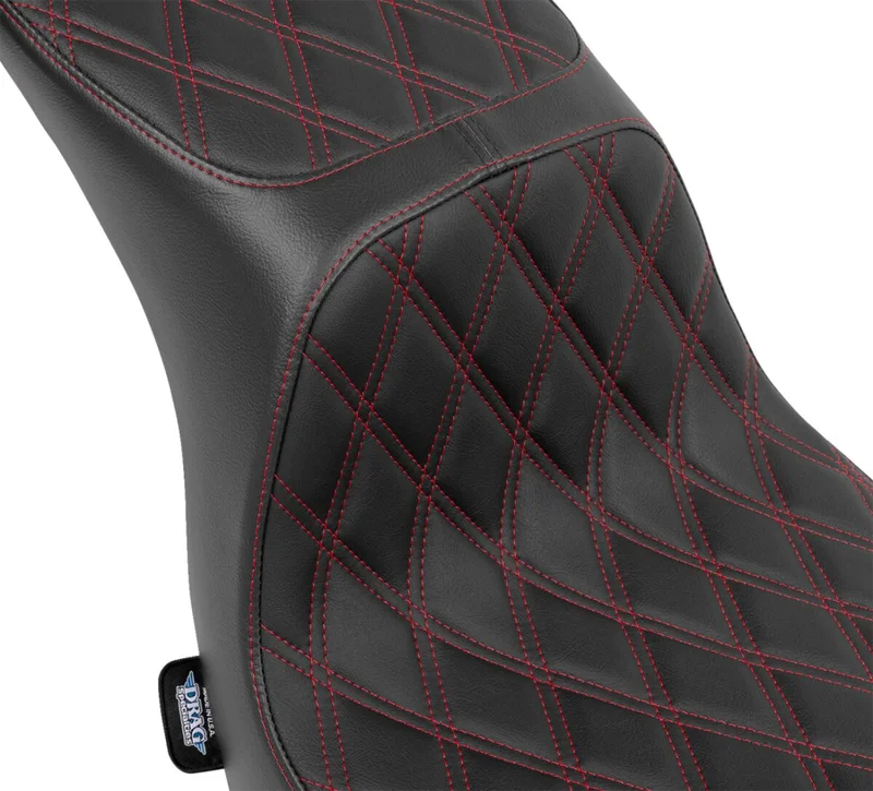 Drag Specialties SEAT PREDATOR 2-UP DOUBLE DIAM