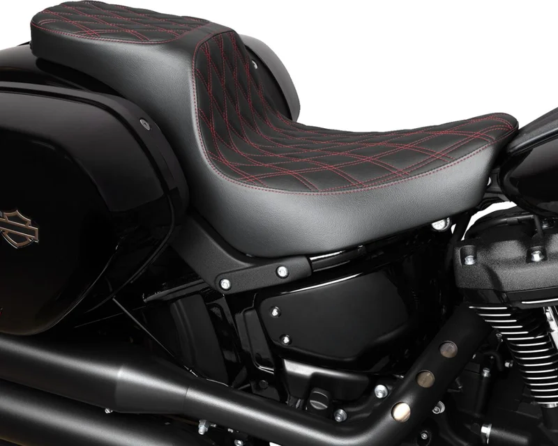 Drag Specialties SEAT PREDATOR 2-UP DOUBLE DIAM